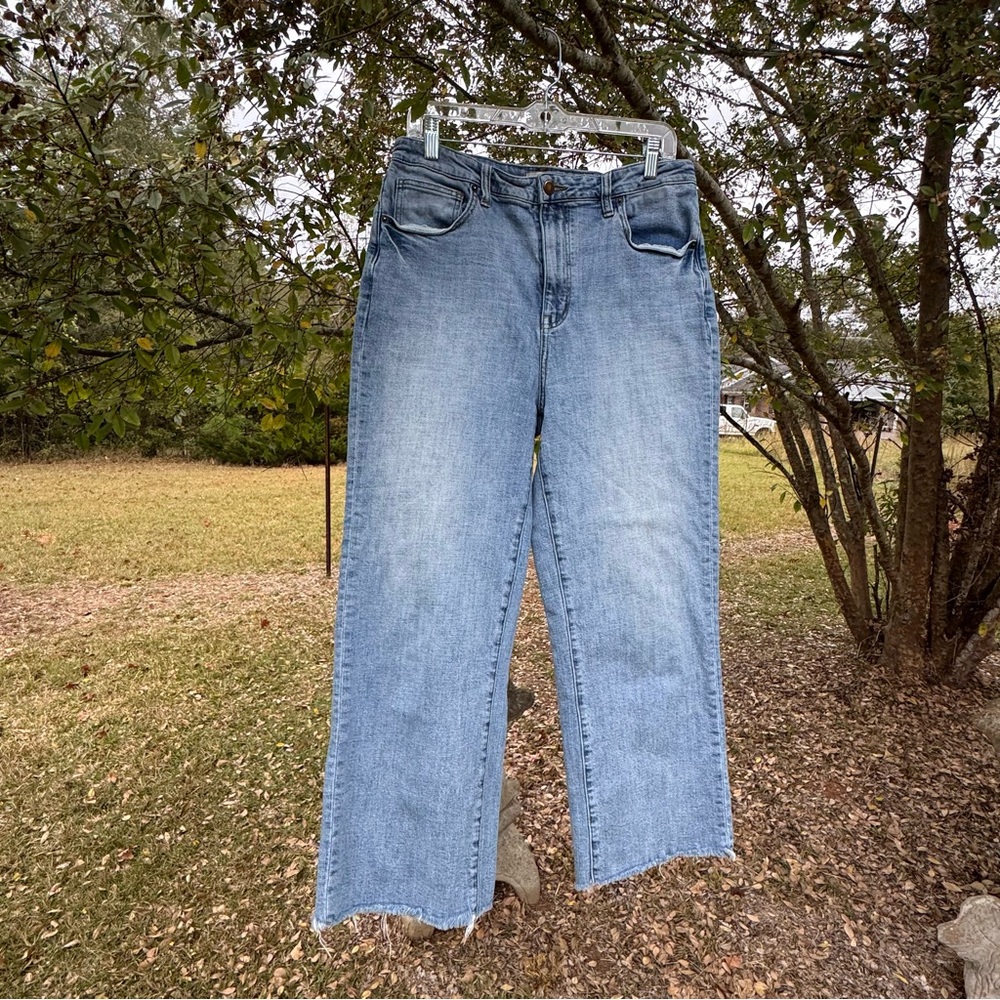 Oliver Logan Stylish Blue Denim Women’s Ankle/Cropped Jeans Size 32